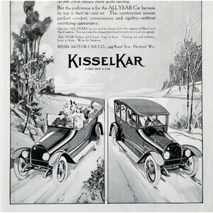 1916 Kissel Motor Car Co KisselKar Advertisement Hartford Wisconsin Automobile